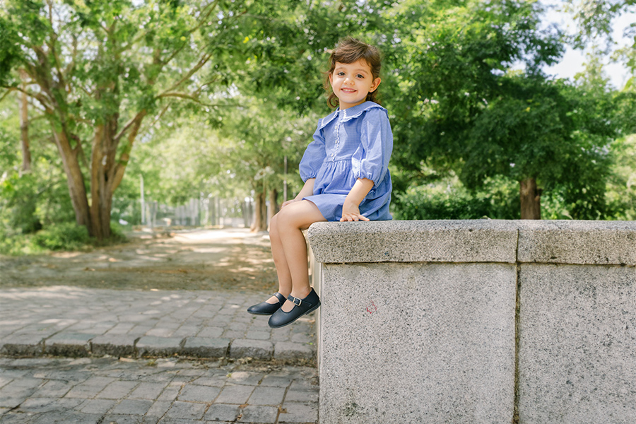 Chaussures babies à boucle en cuir 
