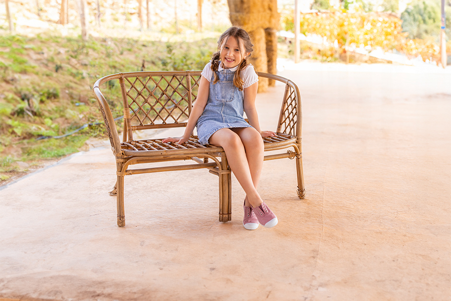 Tennis en Toile avec Bout Caoutchouc Sans Lacets