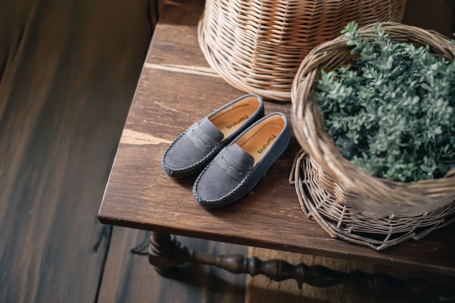 Mocassins garçon en suède 