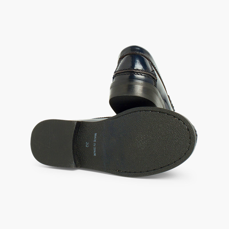 Mocassins En Cuir Nappa Souple Pour Enfants – Fabriqués En Espagne, élégants Et Confortables Pour école Ou Cérémonie