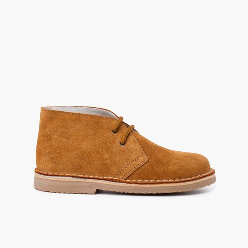 Desert Boots Bottines Chukka à Lacets Enfants et Adultes Chameau