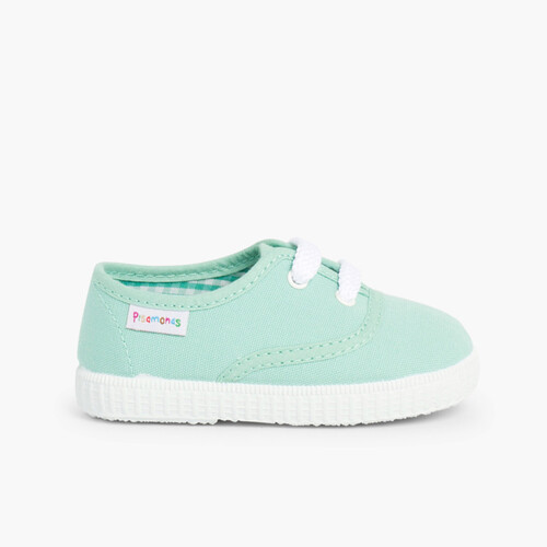Baskets Enfant avec Lacets Vert Menthe