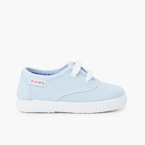 Baskets Enfant avec Lacets Bleu Ciel