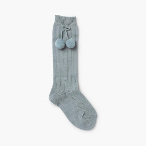 Chaussettes Bébé CONDOR avec pompons Vert mer foncé