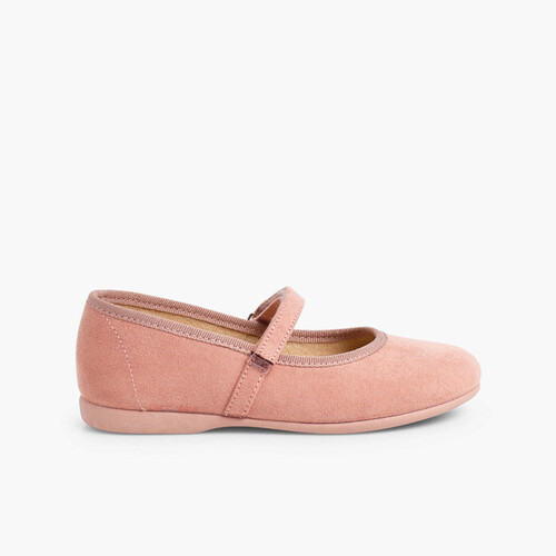 Chaussures fille en serratex avec à scratch Rose