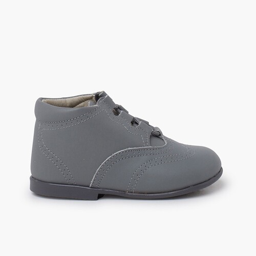 Bottines Anglaises en Cuir  Gris clair