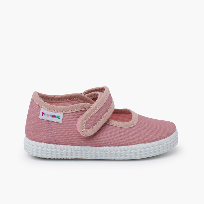 Chaussures Babies Fille à scratch style basket Rose Pâle