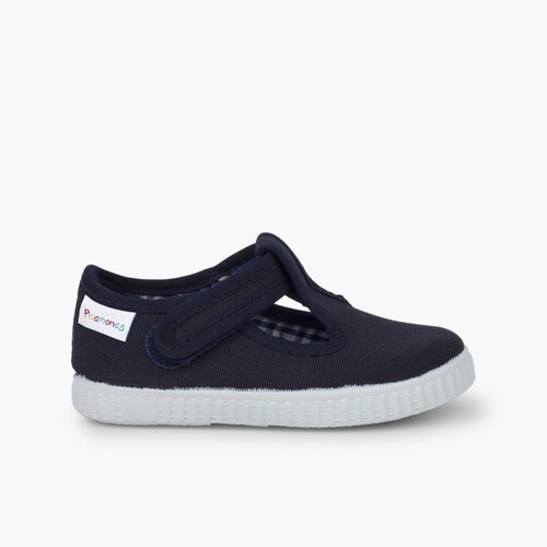 Salomés garçon style sport Bleu Marine