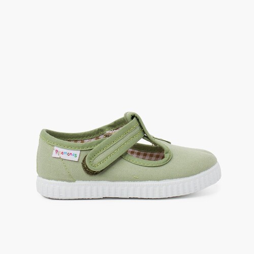 Salomés garçon style sport Vert Fougère