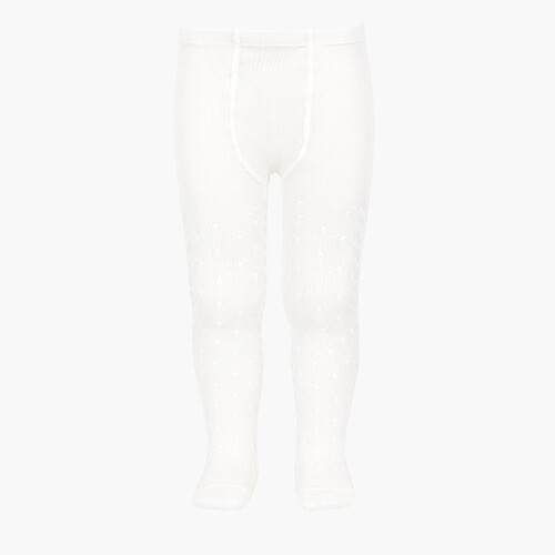 Collant d’Été Ajouré Perle Condor Blanc