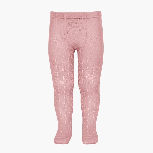 Collant d’Été Ajouré Perle Condor Rose Claire