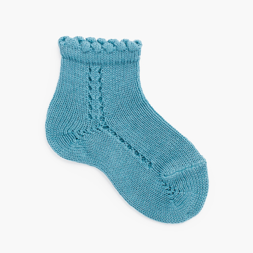 Chaussettes Courtes CONDOR Bleu pierre