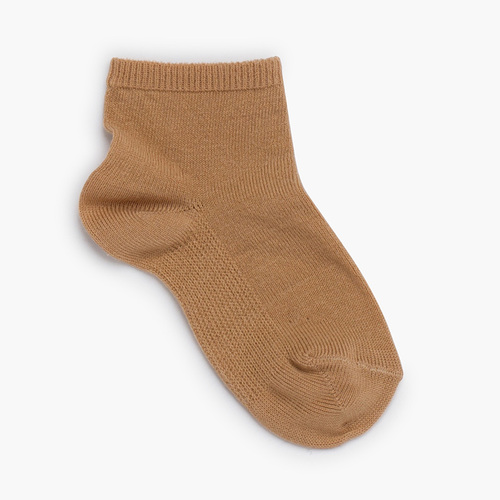 Chaussettes Courtes Couleurs Unies CONDOR Été Chameau