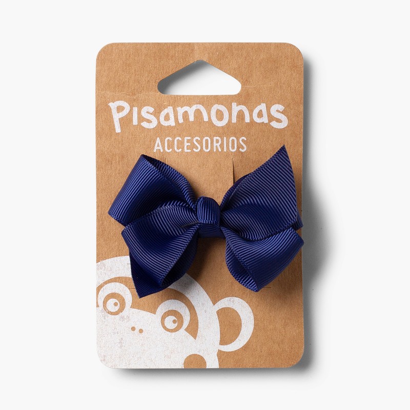 Pince Pour Cheveux Ruban Moyen Bleu Marine