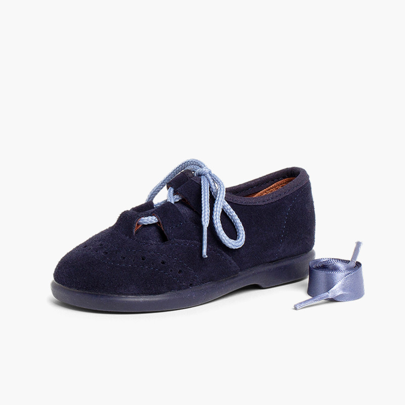 bleu marine chaussure de ville enfant