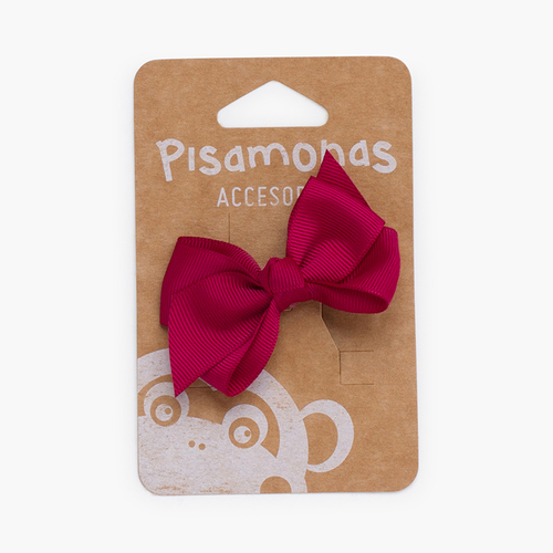 Pince Pour Cheveux Ruban Moyen Bordeaux