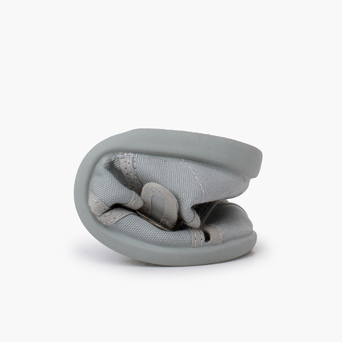 Salomés style sandales en toile Gris