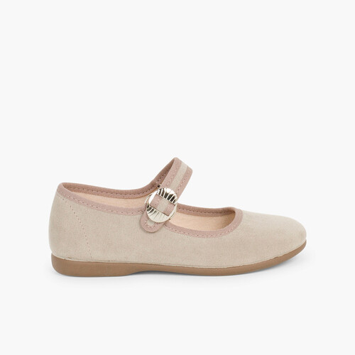 Chaussures Babies Bamara à Boucle Sable