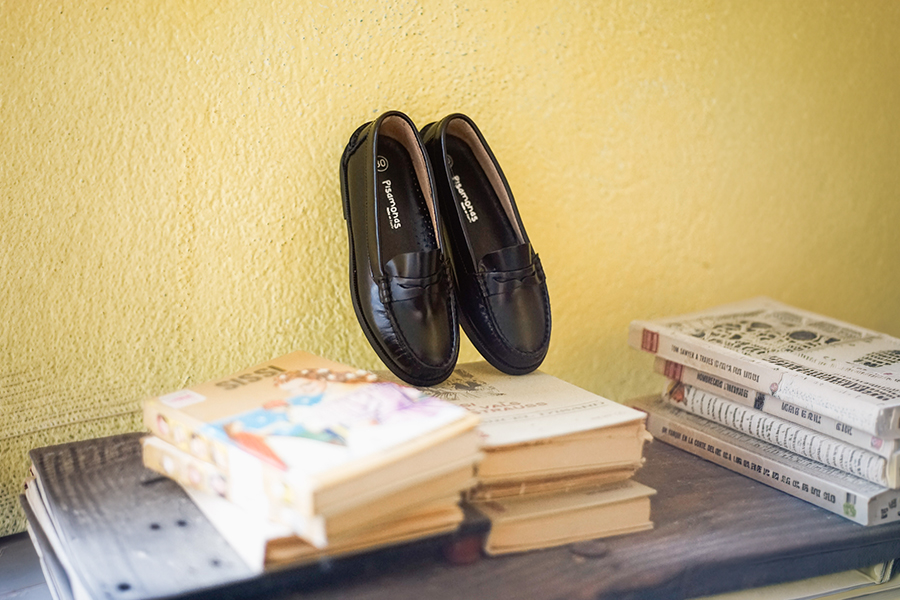 Mocassins fille en cuir pour l’école