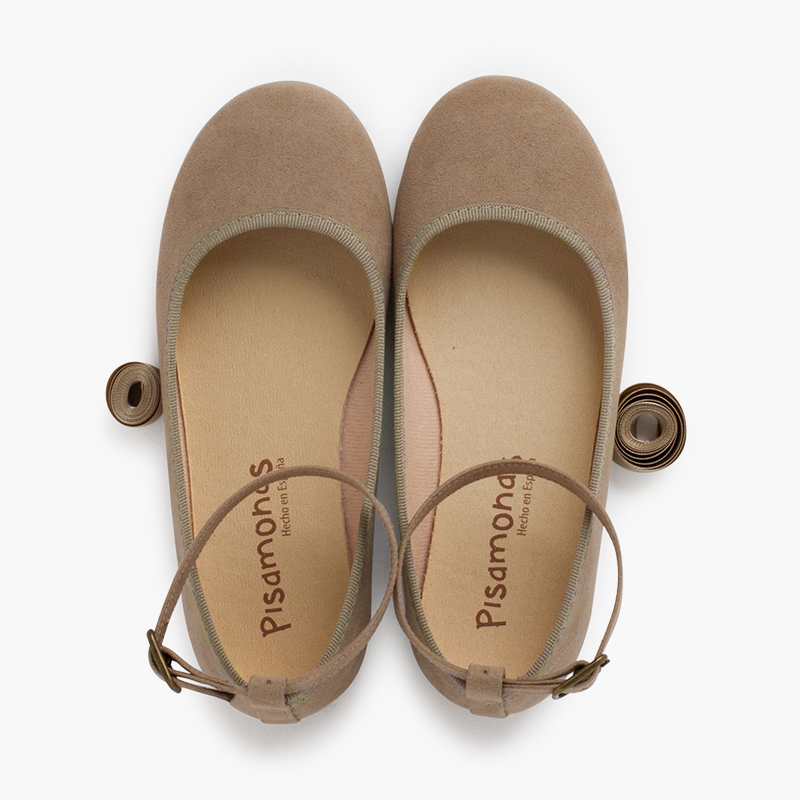 Ballerines pour fille et femme en suède