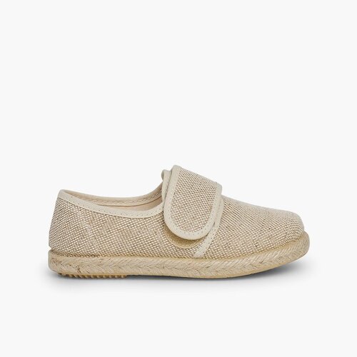 Derbies à scratch Lin Jute Beige