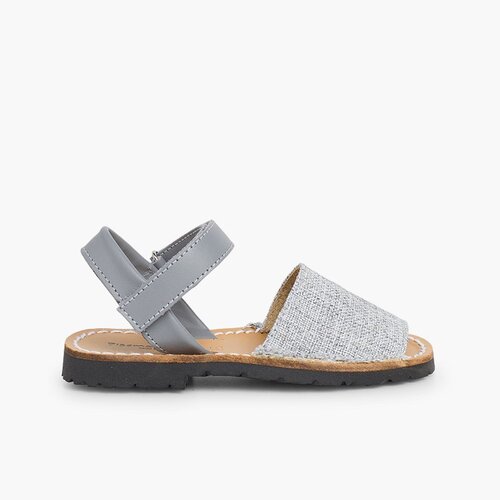 Sandales Avarcas Enfants Tissu Gris