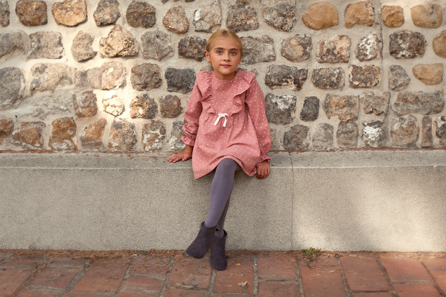 Bottines avec noeud velours et fermeture éclair 