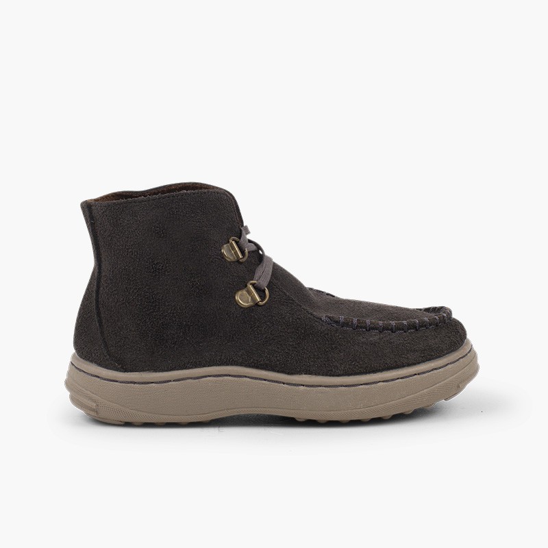 Bottes kiowa à lacets et semelle antidérapante  Gris