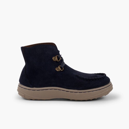 Bottes kiowa à lacets et semelle antidérapante  Bleu Marine