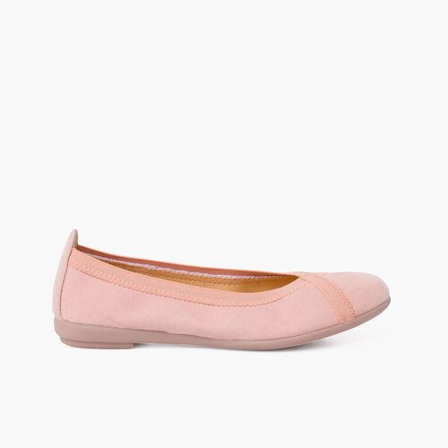 Ballerine pour Fille et Femme Surpiqûre Élastique Croisé Couleur Chair