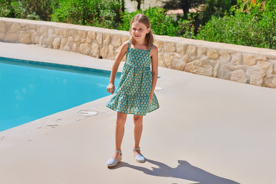 Espadrilles compensées pour fille et femme avec boucle