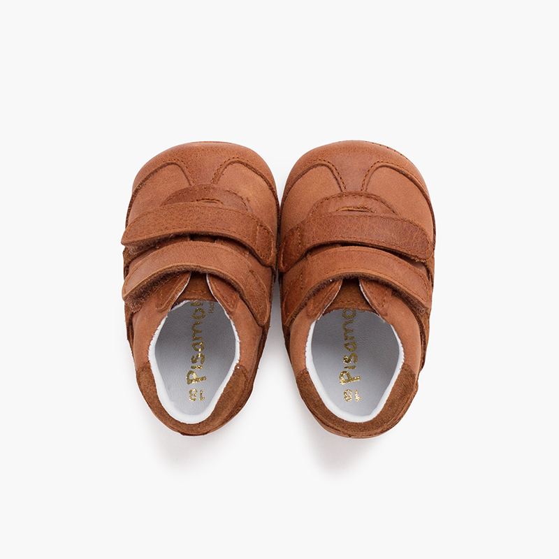 Chaussure bébé de sport avec fermetures adhérentes Chameau