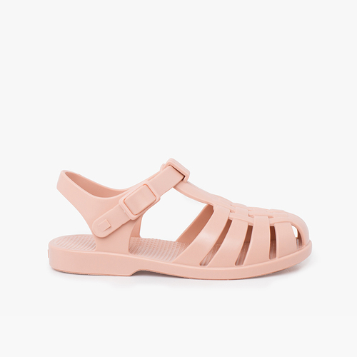 Sandales pour enfants avec fermoir à boucle aux couleurs poussiéreuses Rose Pâle