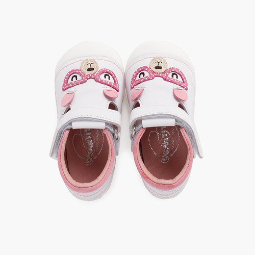 Sandales à semelle souple Teddy Bear premiers pas Rose