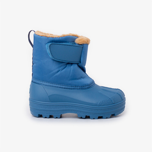 Après-ski style peau de mouton avec fermeture adhérente Bleu