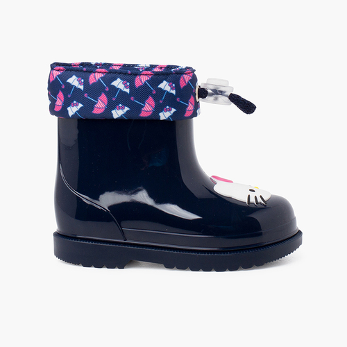 Bottes en caoutchouc Hello Kitty échancrées Bleu Marine
