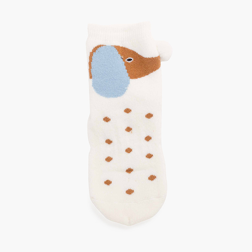 Chaussettes antidérapantes chien à pompons Cava