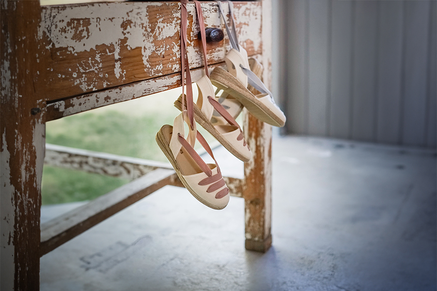 Espadrilles compensées Goyesque à rubans