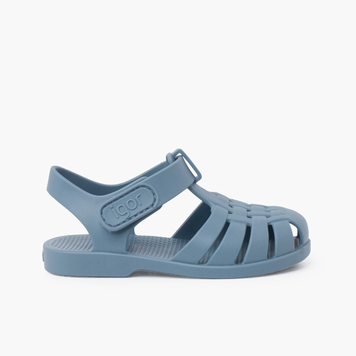 Sandales plage enfants couleurs pastel fermeture scratch Océan