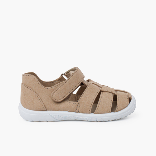 Sandales pour enfants Nobutex avec embout renforcé Sable