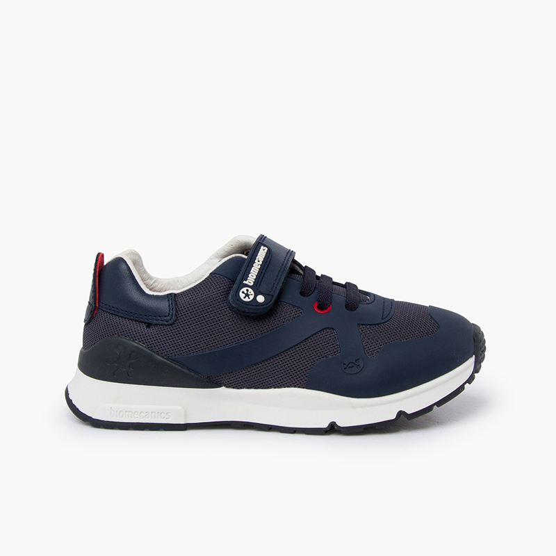 Baskets Biomecanics à lacets élastiques Bleu Marine