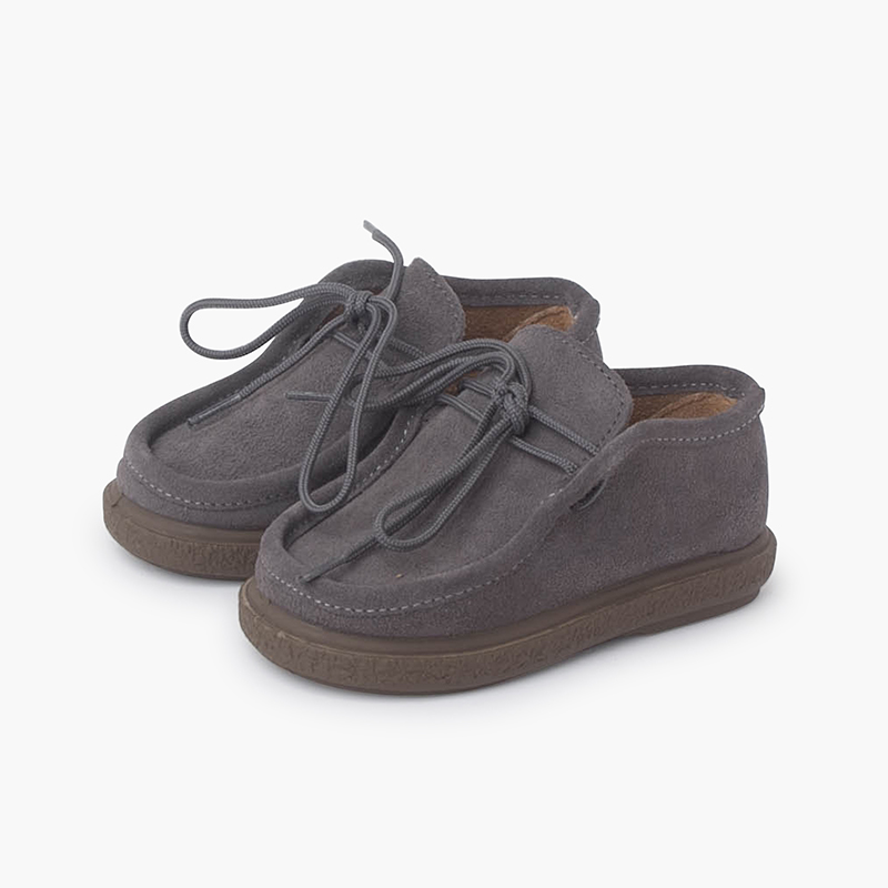 Chaussures derbies premiers pas Gris