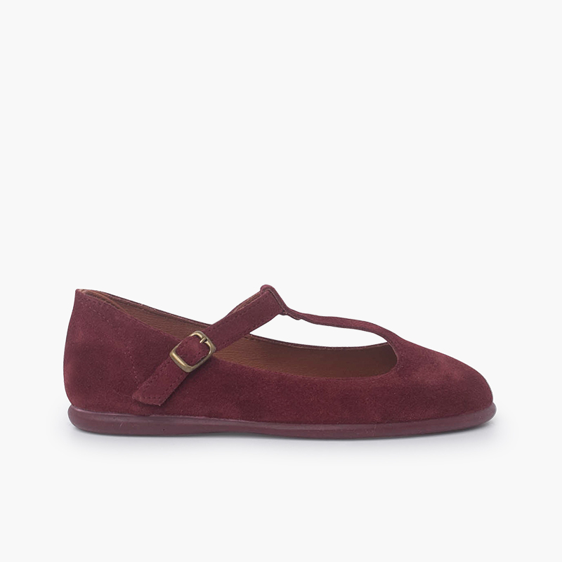 Babies T-Suede Forme Bordeaux