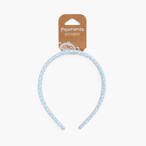 Bandeau fin avec des étoiles Bleu Ciel