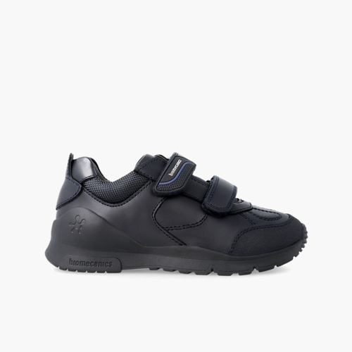 Chaussures de sport scolaire Biomecanics à double scratch  Bleu Marine