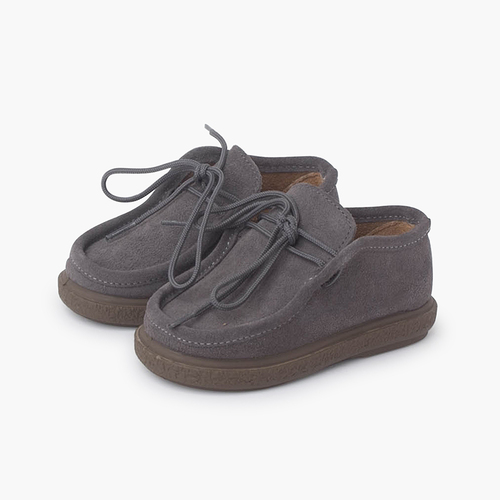 Chaussures derbies premiers pas Gris