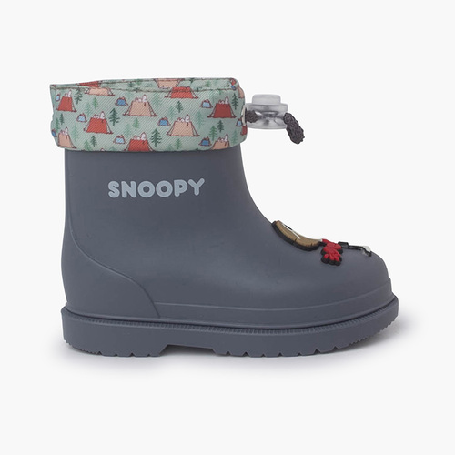 Bottes de Pluie Snoopy Collier ajustable Bleu