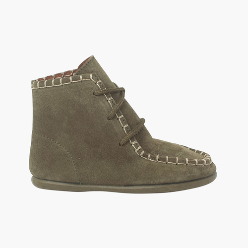 Bottes en suède style mohican pour enfants Vert
