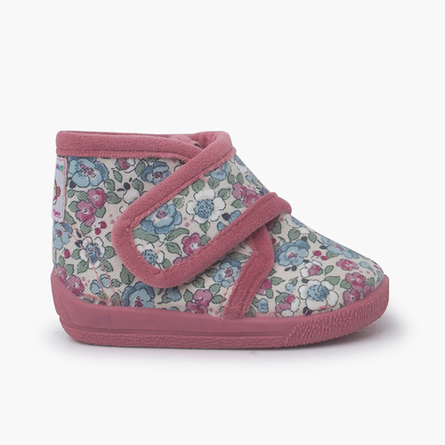 Chaussons Liberty Fixation Adhésive Rose