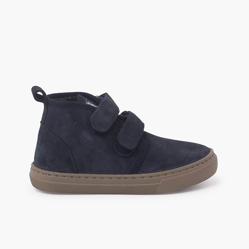 Bottes d'hiver Double Courroie Adhésive Bleu Marine